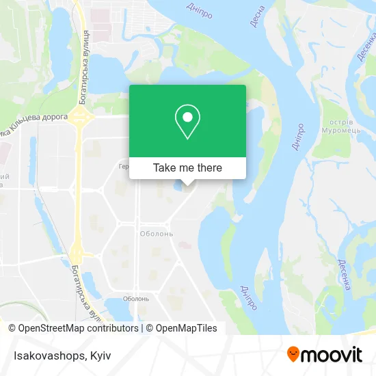 Isakovashops map