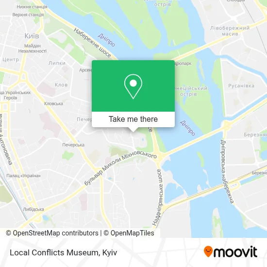 Local Conflicts Museum map