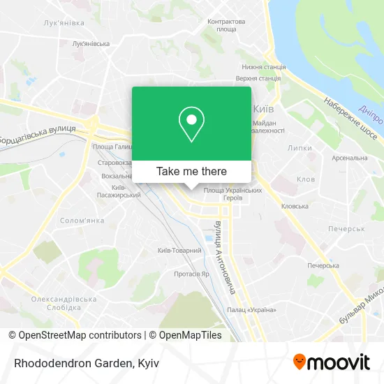 Rhododendron Garden map