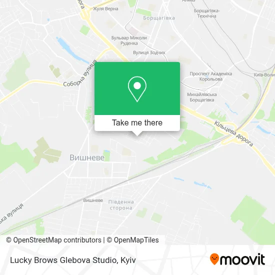 Lucky Brows Glebova Studio map