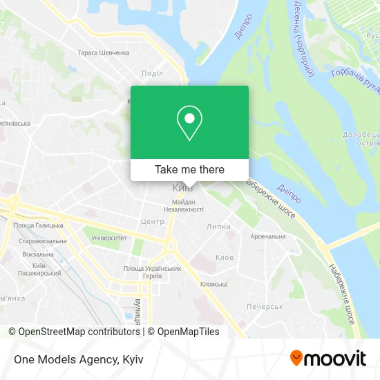 One Models Agency map