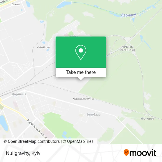 Nullgravity map