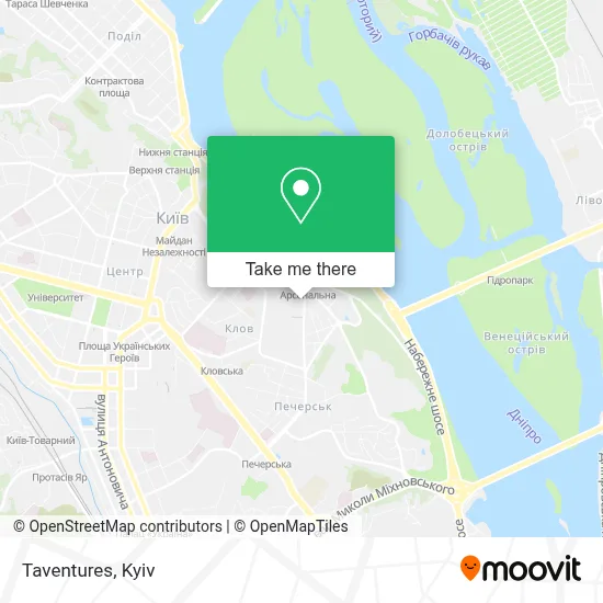 Taventures map