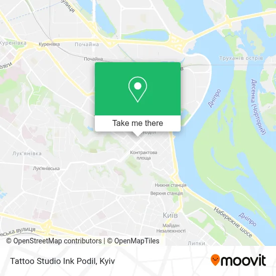 Tattoo Studio Ink Podil map