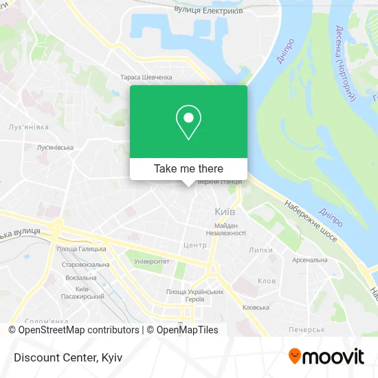 Discount Center map