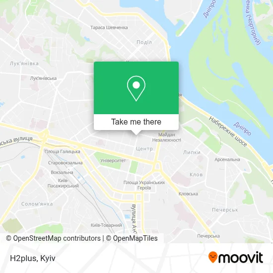 H2plus map