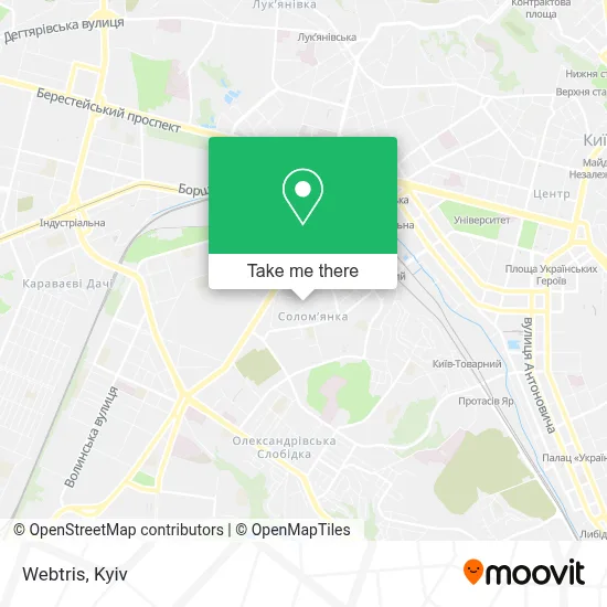 Webtris map