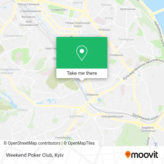 Weekend Poker Club map
