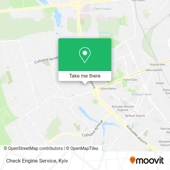 Check Engine Service map