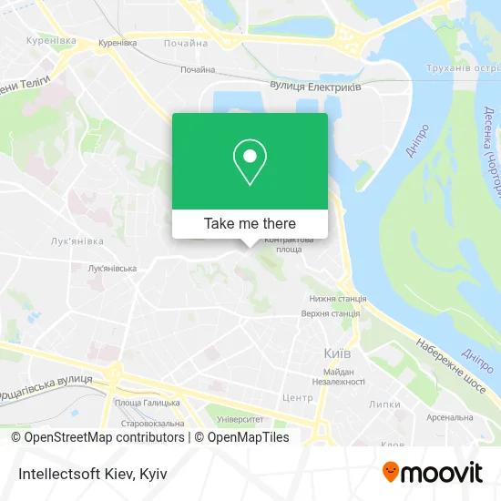 Intellectsoft Kiev map