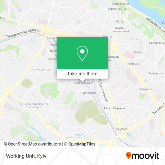 Working Unit map