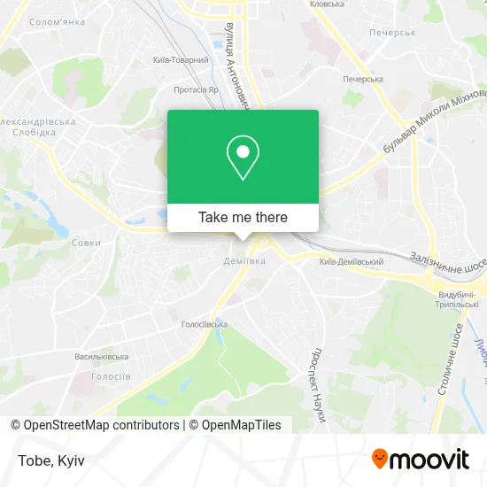 Tobe map