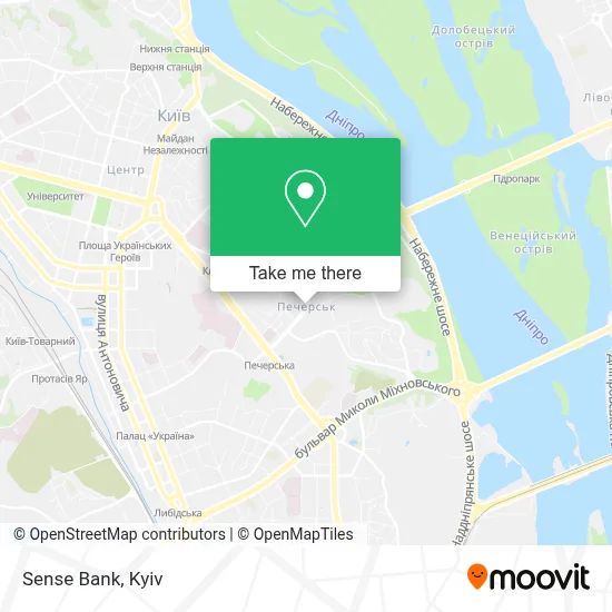 Sense Bank map