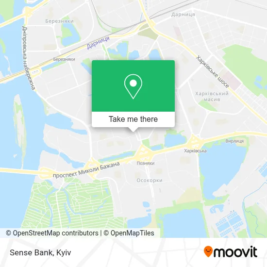 Sense Bank map