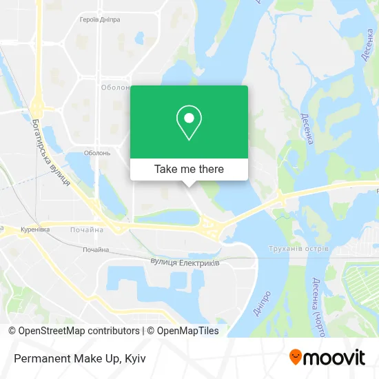 Permanent Make Up map