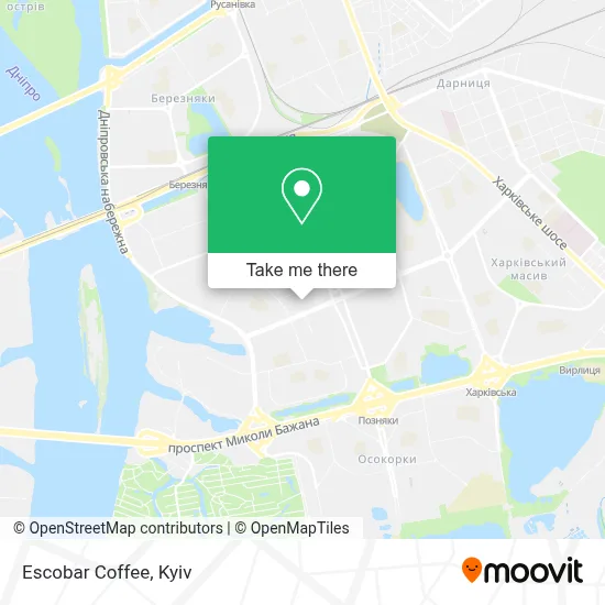 Escobar Coffee map