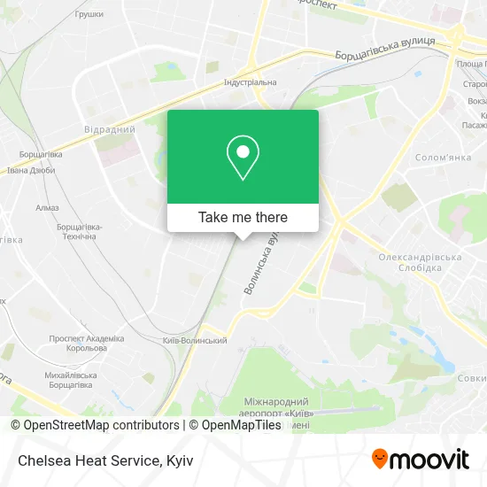 Chelsea Heat Service map