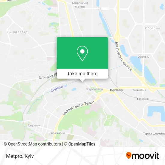 Metpro map