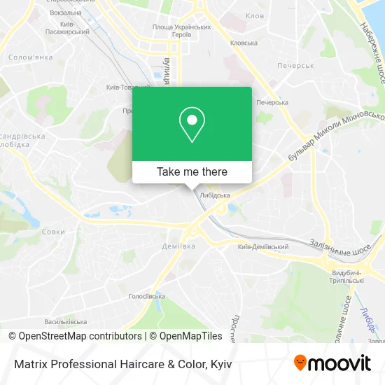 Matrix Professional Haircare & Color map