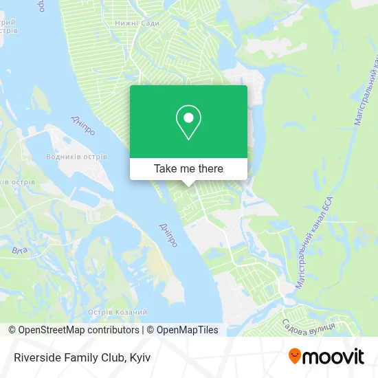 Riverside Family Club map