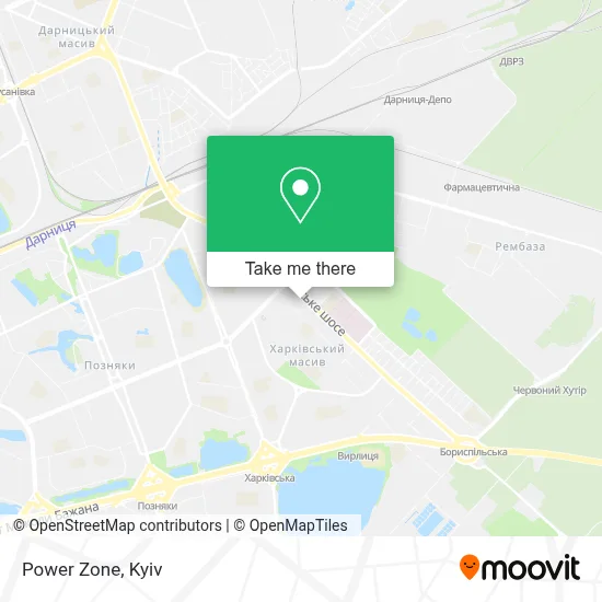 Power Zone map