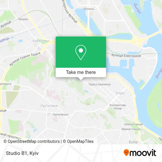 Studio B1 map