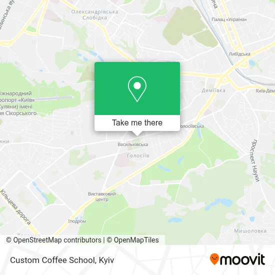 Custom Coffee School map