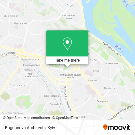 Bogdanova Architects map