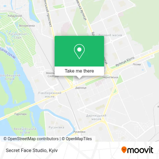 Secret Face Studio map