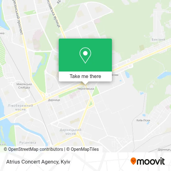 Atrius Concert Agency map