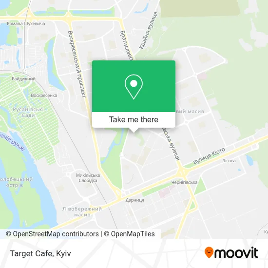 Target Cafe map