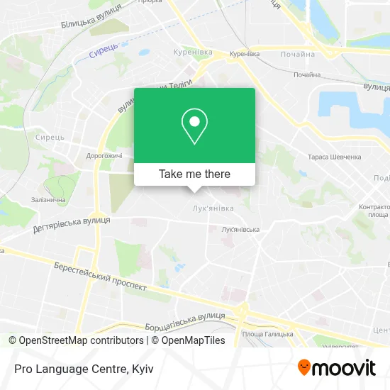Pro Language Centre map