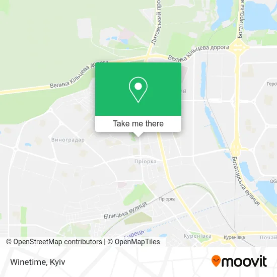Winetime map
