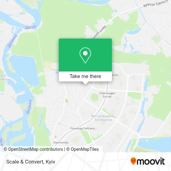 Scale & Convert map
