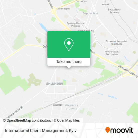 International Client Management map