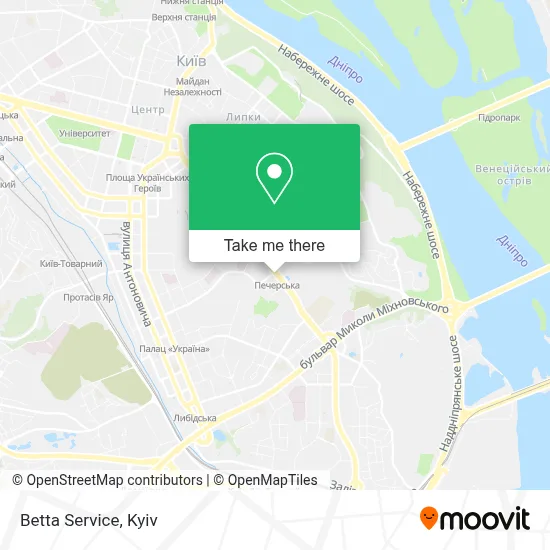 Betta Service map