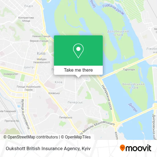 Oukshott British Insurance Agency map