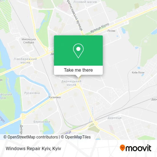 Windows Repair Kyiv map