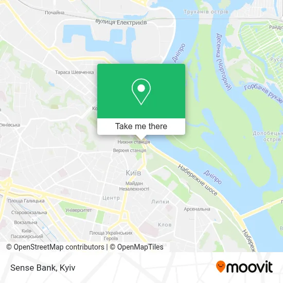 Sense Bank map