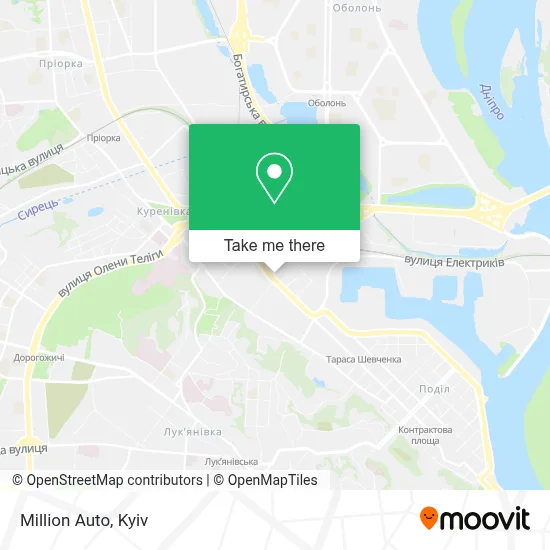 Million Auto map