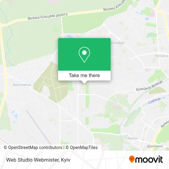 Web Studio Webmister map