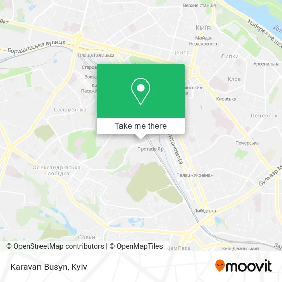 Karavan Busyn map
