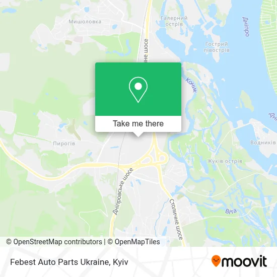 Febest Auto Parts Ukraine map