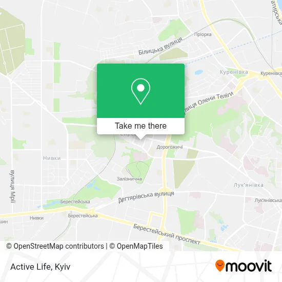 Active Life map