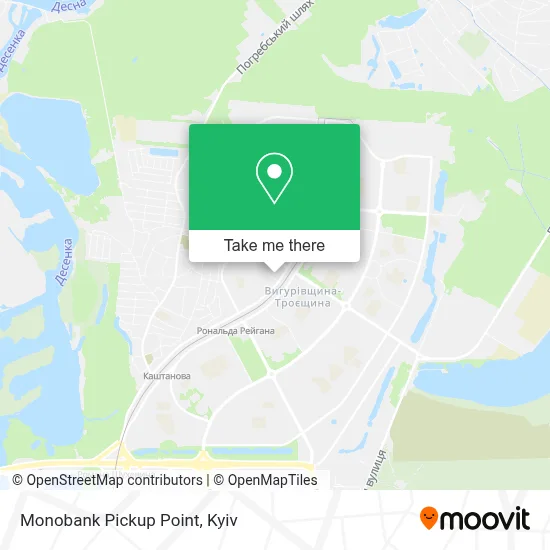 Monobank Pickup Point map