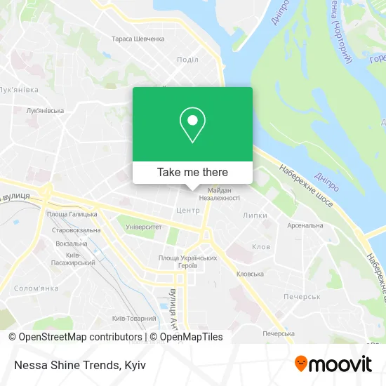 Nessa Shine Trends map