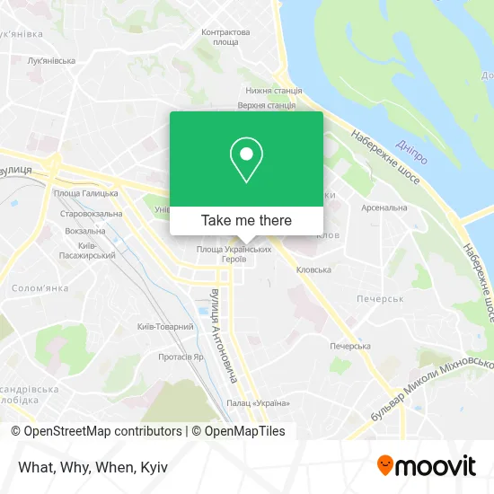 What, Why, When map