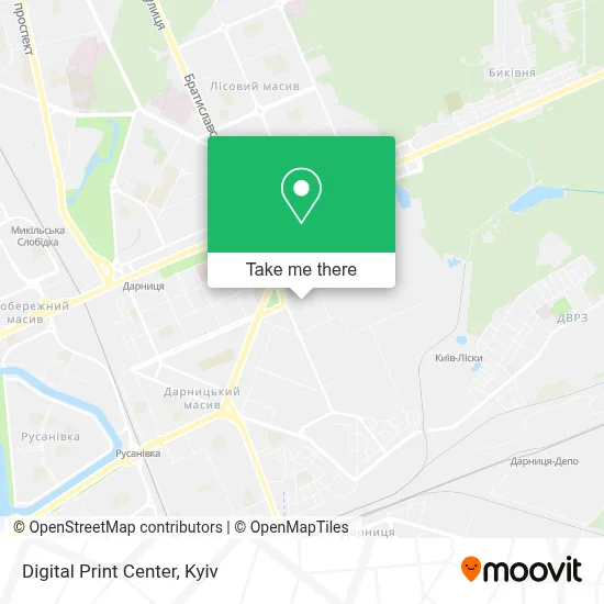 Digital Print Center map