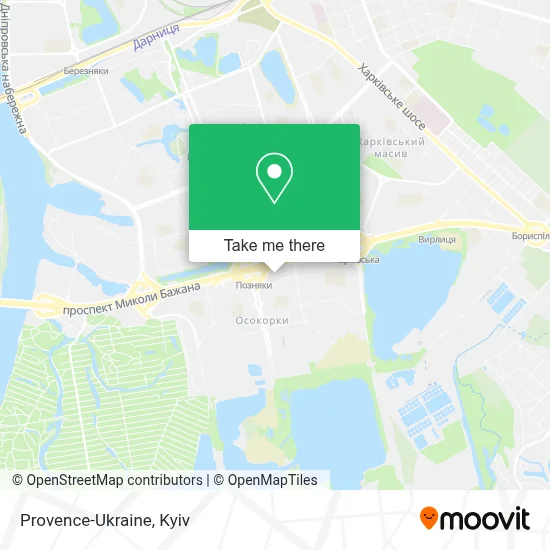 Provence-Ukraine map