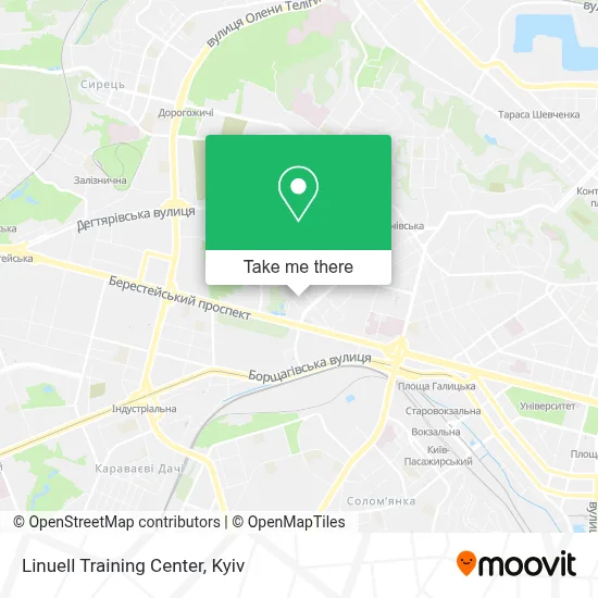Linuell Training Center map